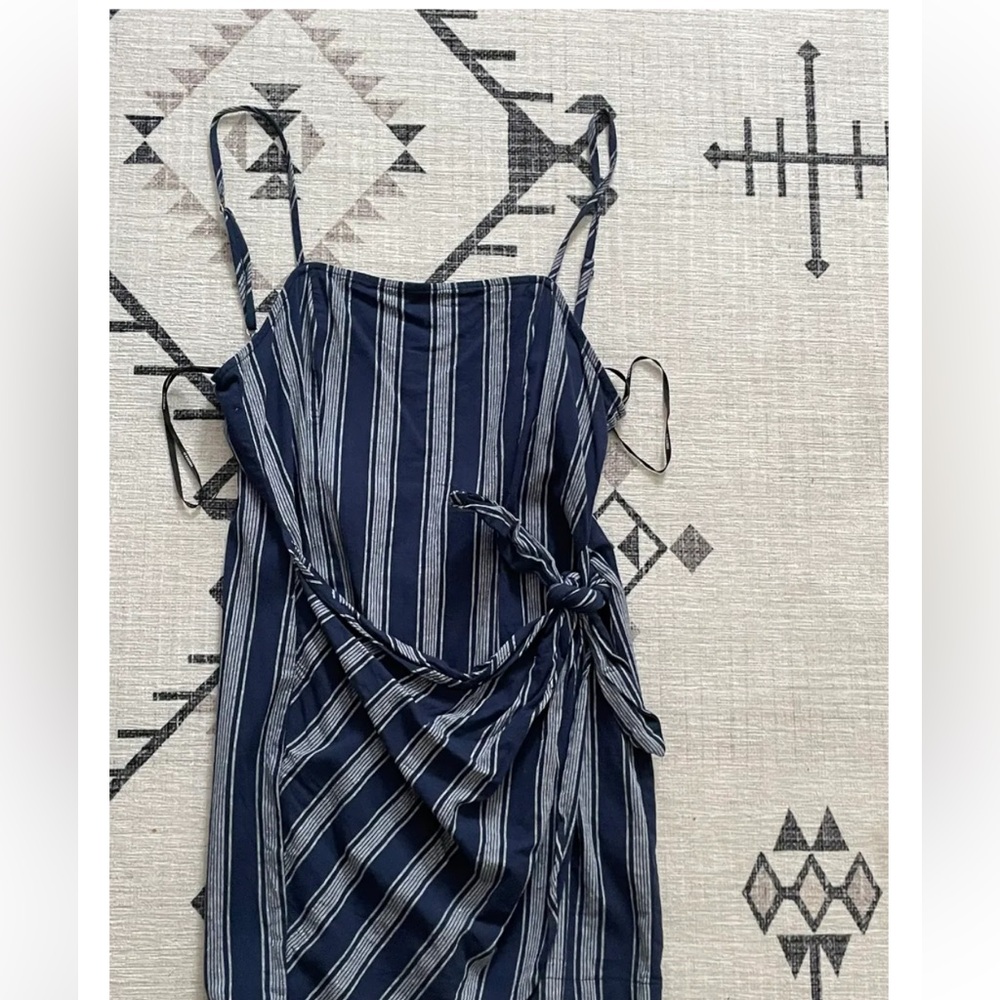 Navy Blue striped dress